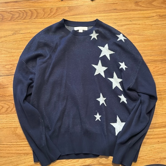 Spiritual Gangster Sweaters - Spiritual Gangster Navy and White Star Sweater